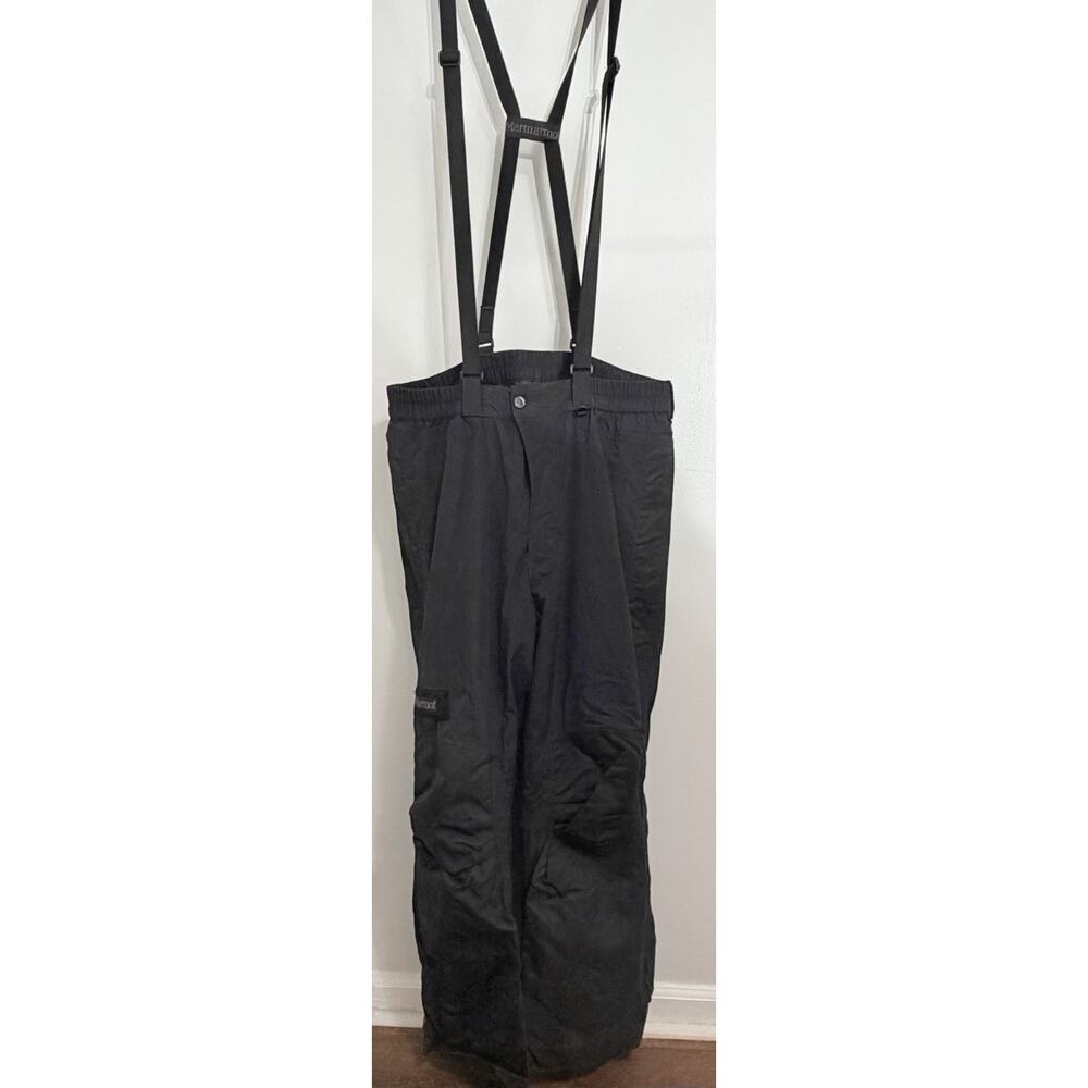 Marmot Ski Bibs Black Men's Size XL Snow Winter Pants Outdoors